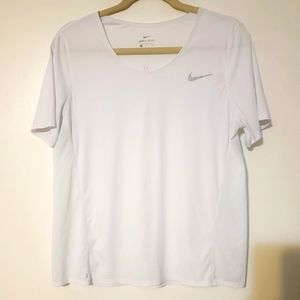 Nike athleisure white shirt Large
